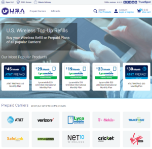 USAprepaid.com Homepage
